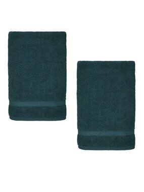 2 FOREST GREEN Nestwell 100% Cotton 34x68 inch Bath Sheets - JUNE BUG new towels